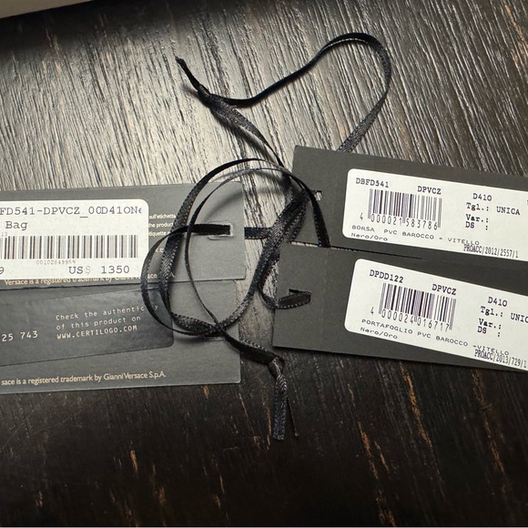 Versace Black and Gold Baroque Satchel with Matching Zip Around Wallet - Picture 15 of 16